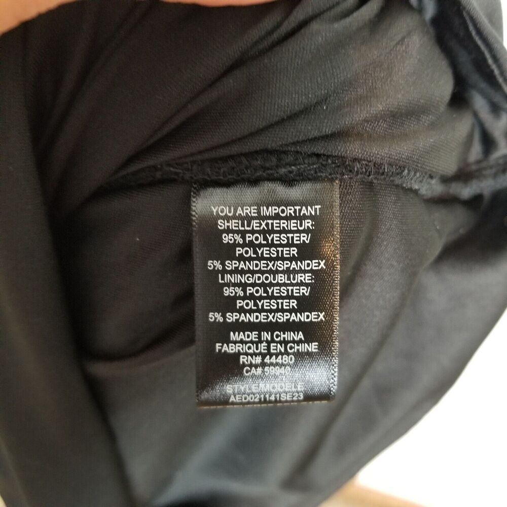 AFRM Women Hazel Ruched Bodycon Midi Dress Size XL Black Party Sleeveless - Picture 7 of 7